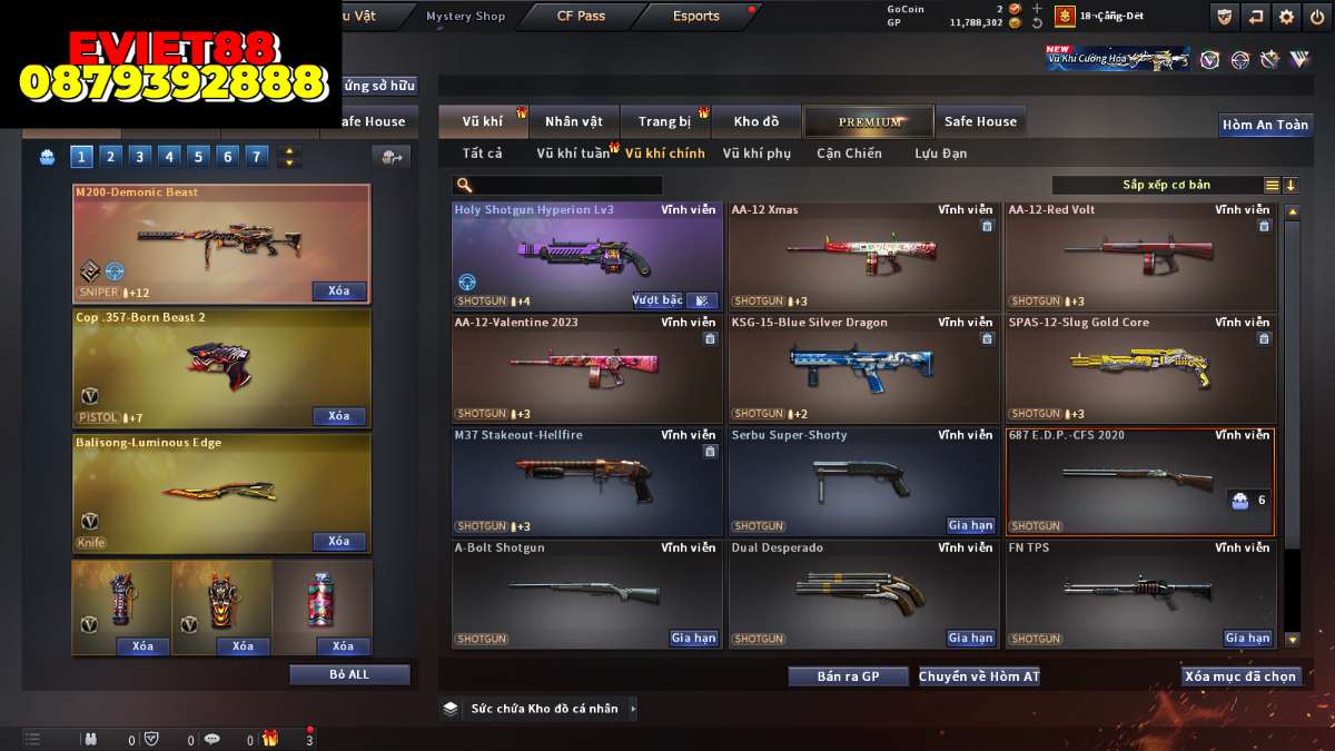 shop acc cf uy tin gia re